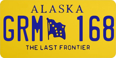AK license plate GRM168