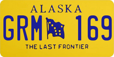 AK license plate GRM169