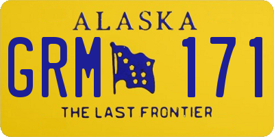 AK license plate GRM171