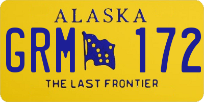 AK license plate GRM172
