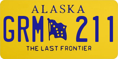 AK license plate GRM211