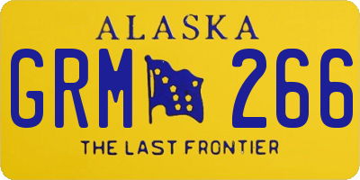 AK license plate GRM266