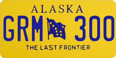 AK license plate GRM300