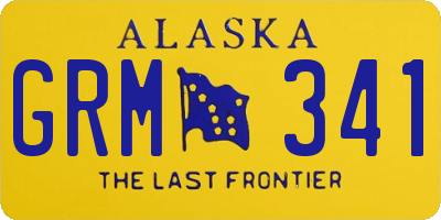 AK license plate GRM341