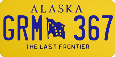 AK license plate GRM367