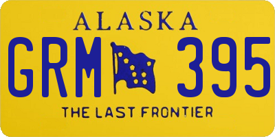 AK license plate GRM395