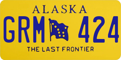 AK license plate GRM424