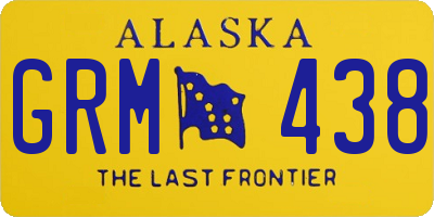 AK license plate GRM438