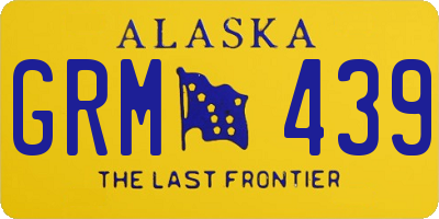 AK license plate GRM439