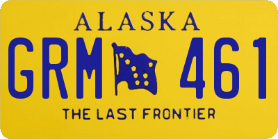 AK license plate GRM461