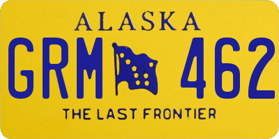AK license plate GRM462