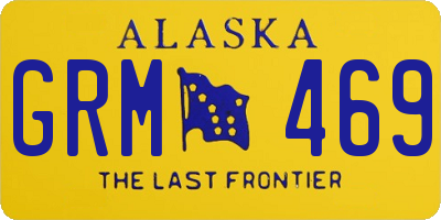 AK license plate GRM469
