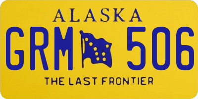 AK license plate GRM506