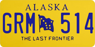 AK license plate GRM514