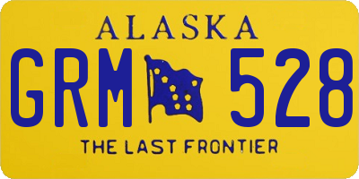 AK license plate GRM528