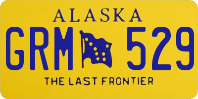 AK license plate GRM529