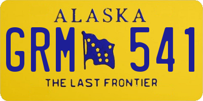 AK license plate GRM541