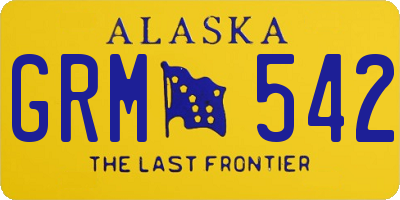 AK license plate GRM542