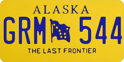 AK license plate GRM544