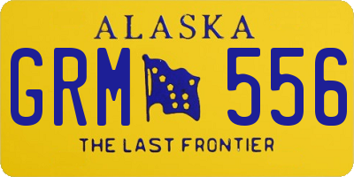 AK license plate GRM556