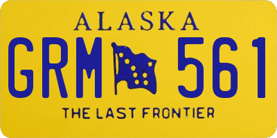 AK license plate GRM561