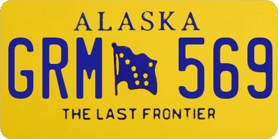 AK license plate GRM569