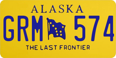 AK license plate GRM574