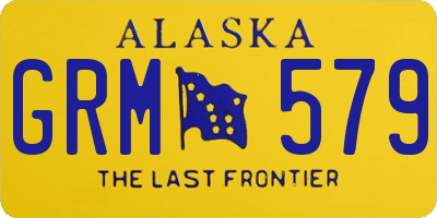 AK license plate GRM579
