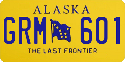 AK license plate GRM601