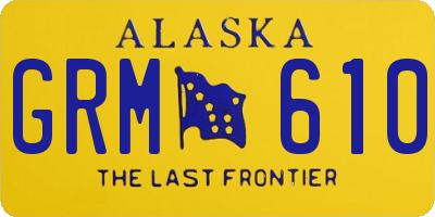 AK license plate GRM610