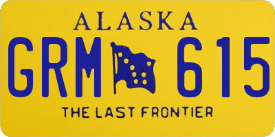 AK license plate GRM615