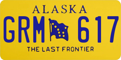 AK license plate GRM617