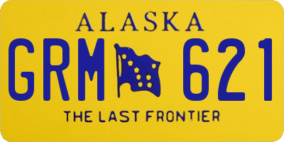 AK license plate GRM621