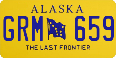AK license plate GRM659