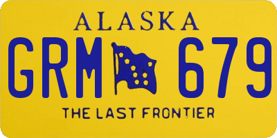 AK license plate GRM679