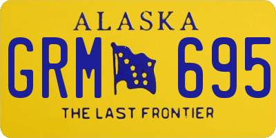 AK license plate GRM695