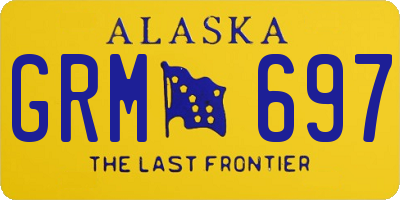 AK license plate GRM697