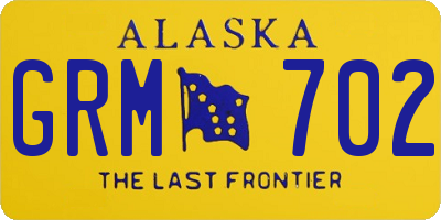 AK license plate GRM702