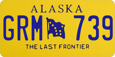 AK license plate GRM739