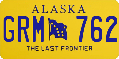 AK license plate GRM762