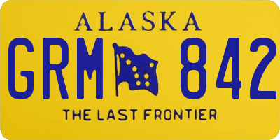 AK license plate GRM842