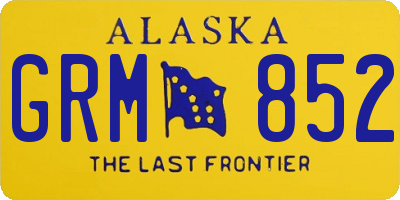 AK license plate GRM852