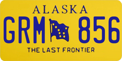 AK license plate GRM856