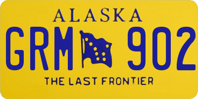 AK license plate GRM902