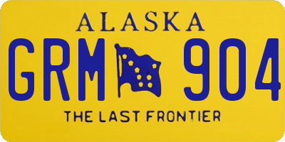 AK license plate GRM904