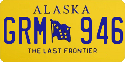AK license plate GRM946