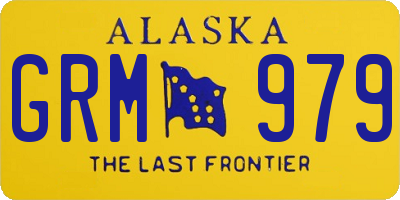 AK license plate GRM979
