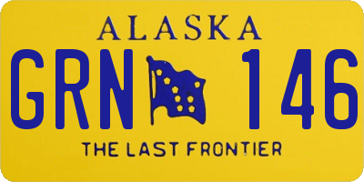 AK license plate GRN146