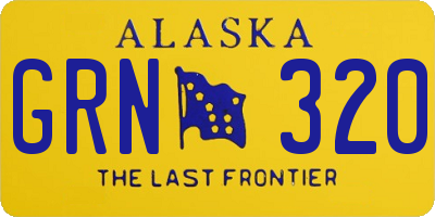 AK license plate GRN320