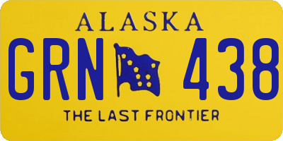 AK license plate GRN438